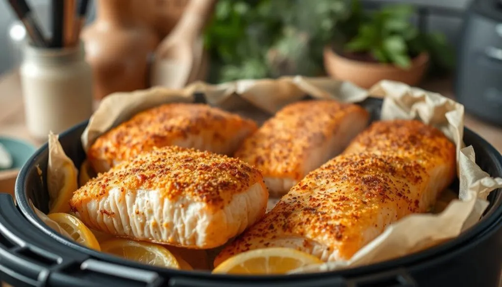 Frozen Salmon in Air Fryer