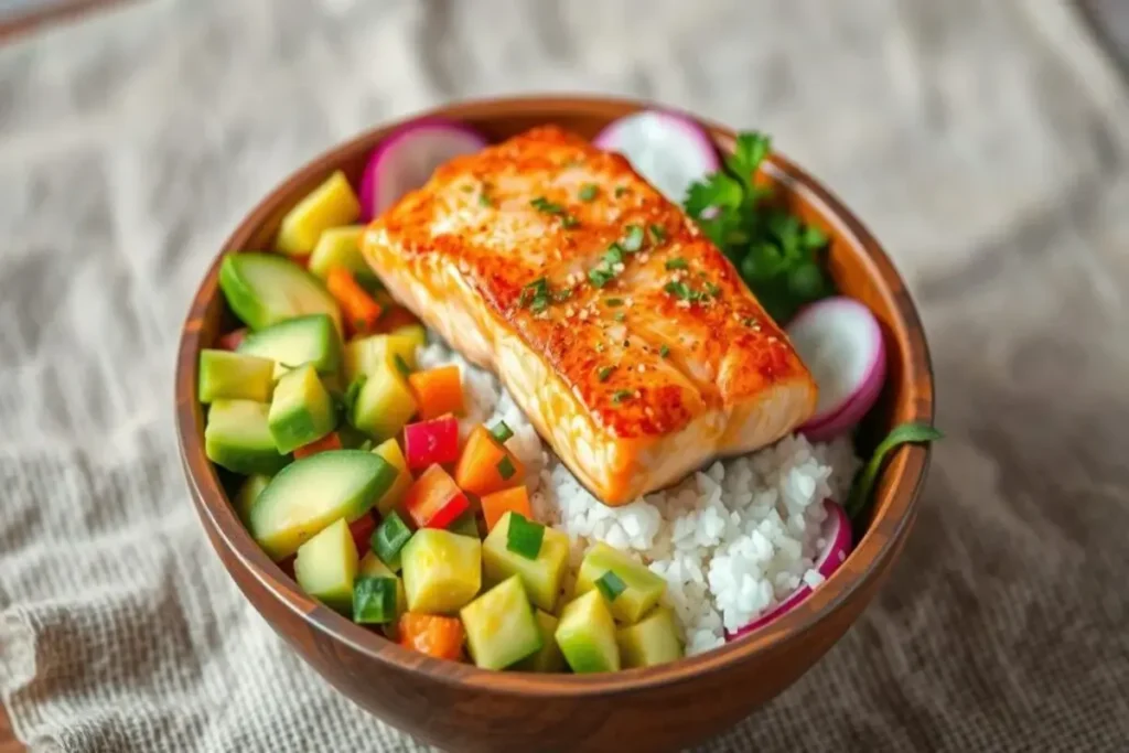 salmon bowl