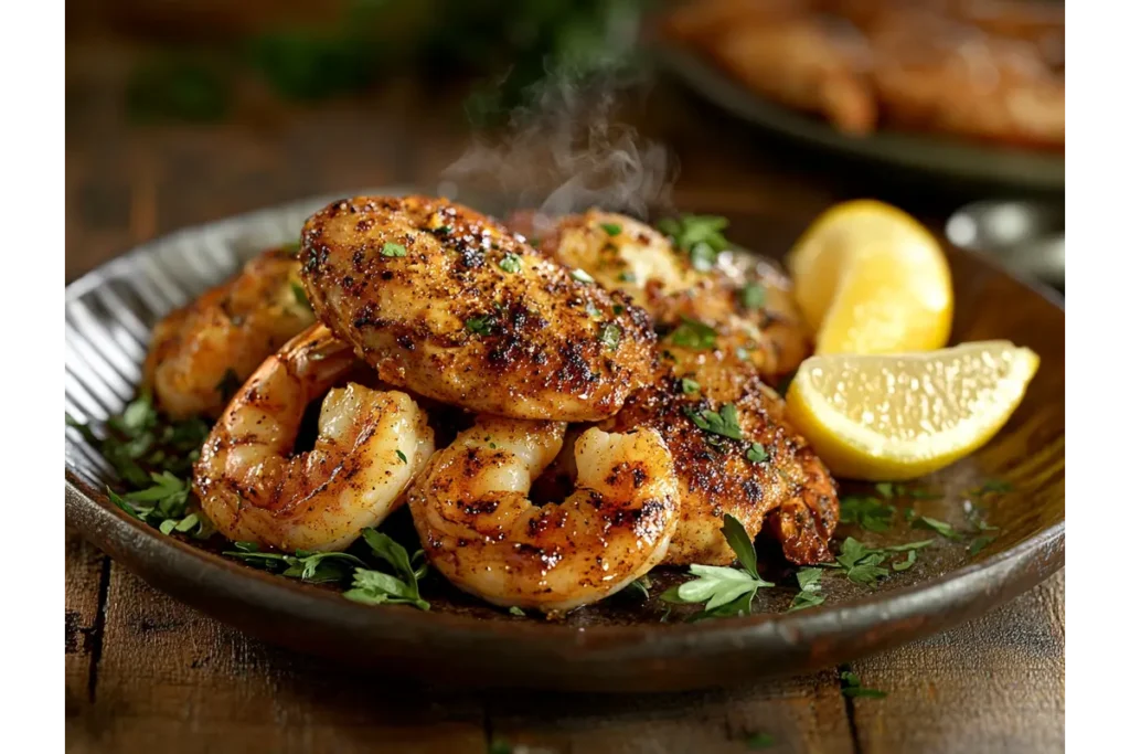 chicken and shrimp